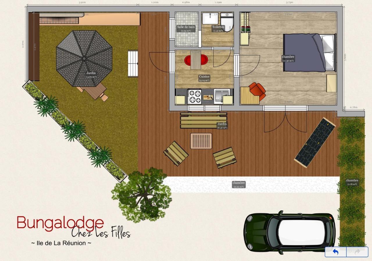 Chez Les Filles - Bungalodge Petite Île Δωμάτιο φωτογραφία